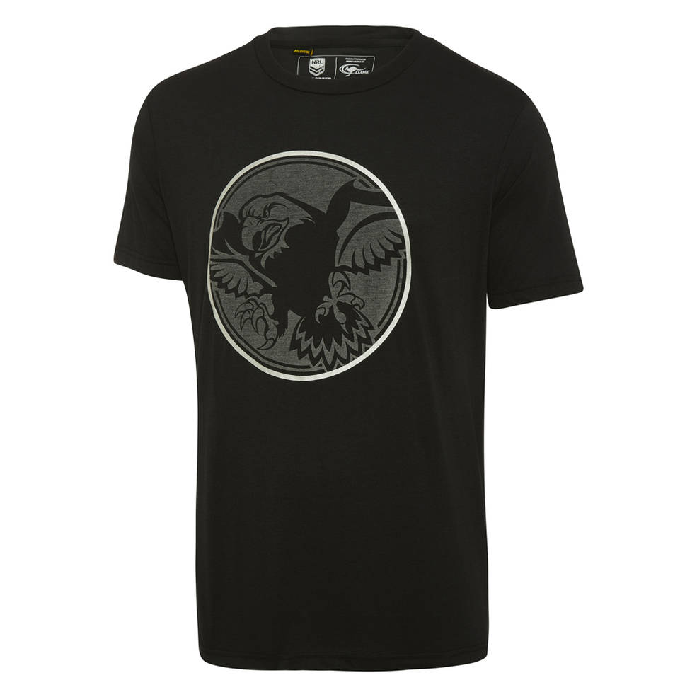 MANLY SEA EAGLES MENS REFLECTIVE LOGO TEE0
