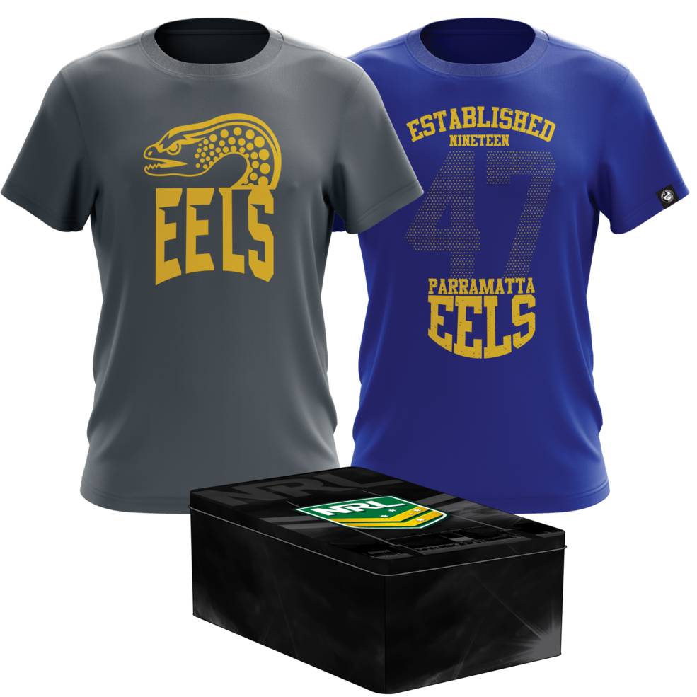 PARRAMATTA EELS MENS TWIN TEE PACK TIN0