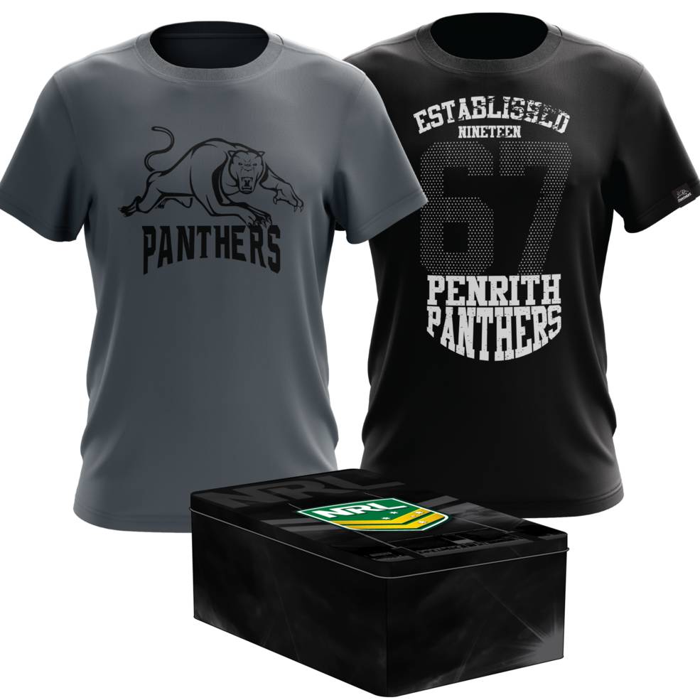 PENRITH PANTHERS MENS TWIN TEE PACK TIN0