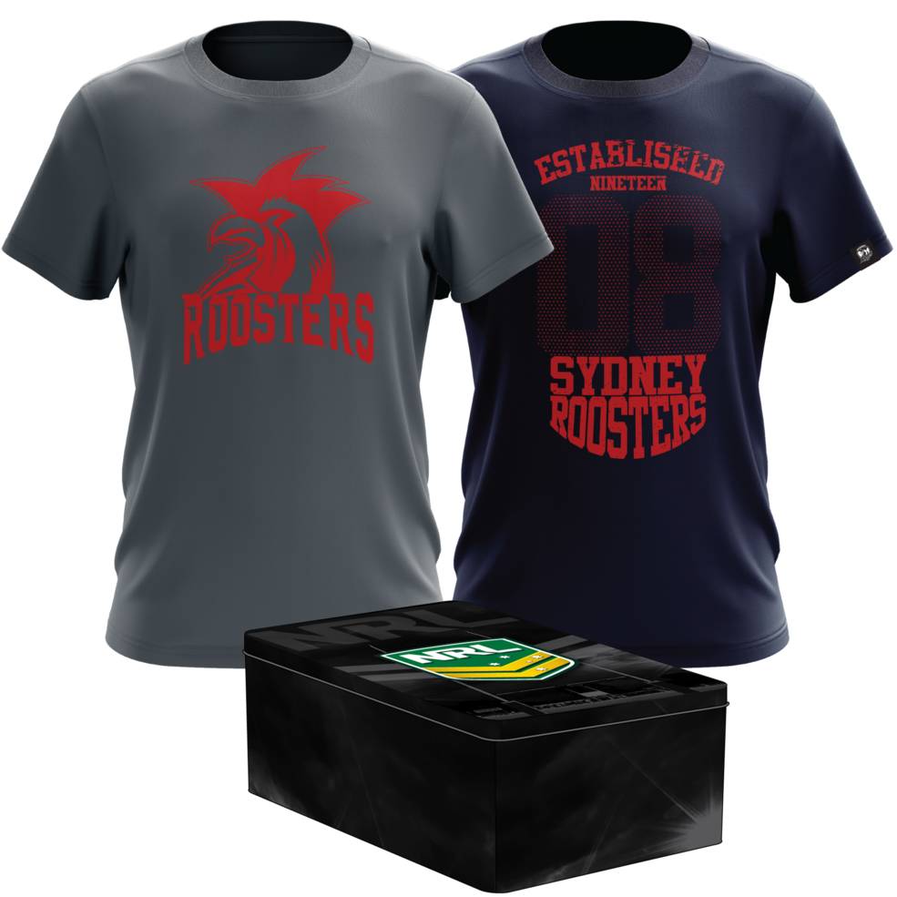 SYDNEY ROOSTERS MENS TWIN TEE PACK TIN0