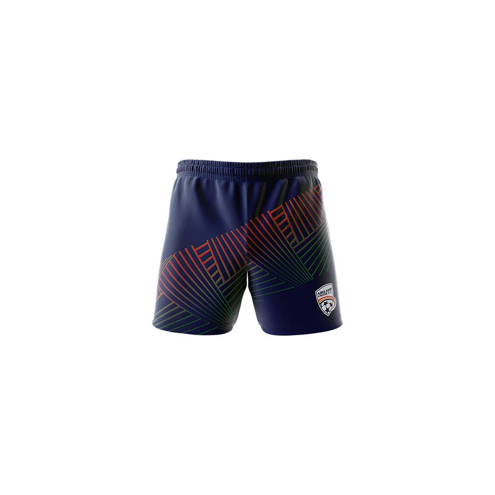 ADELAIDE UNITED MENS GEO SQUAD TRAINING SHORTS0