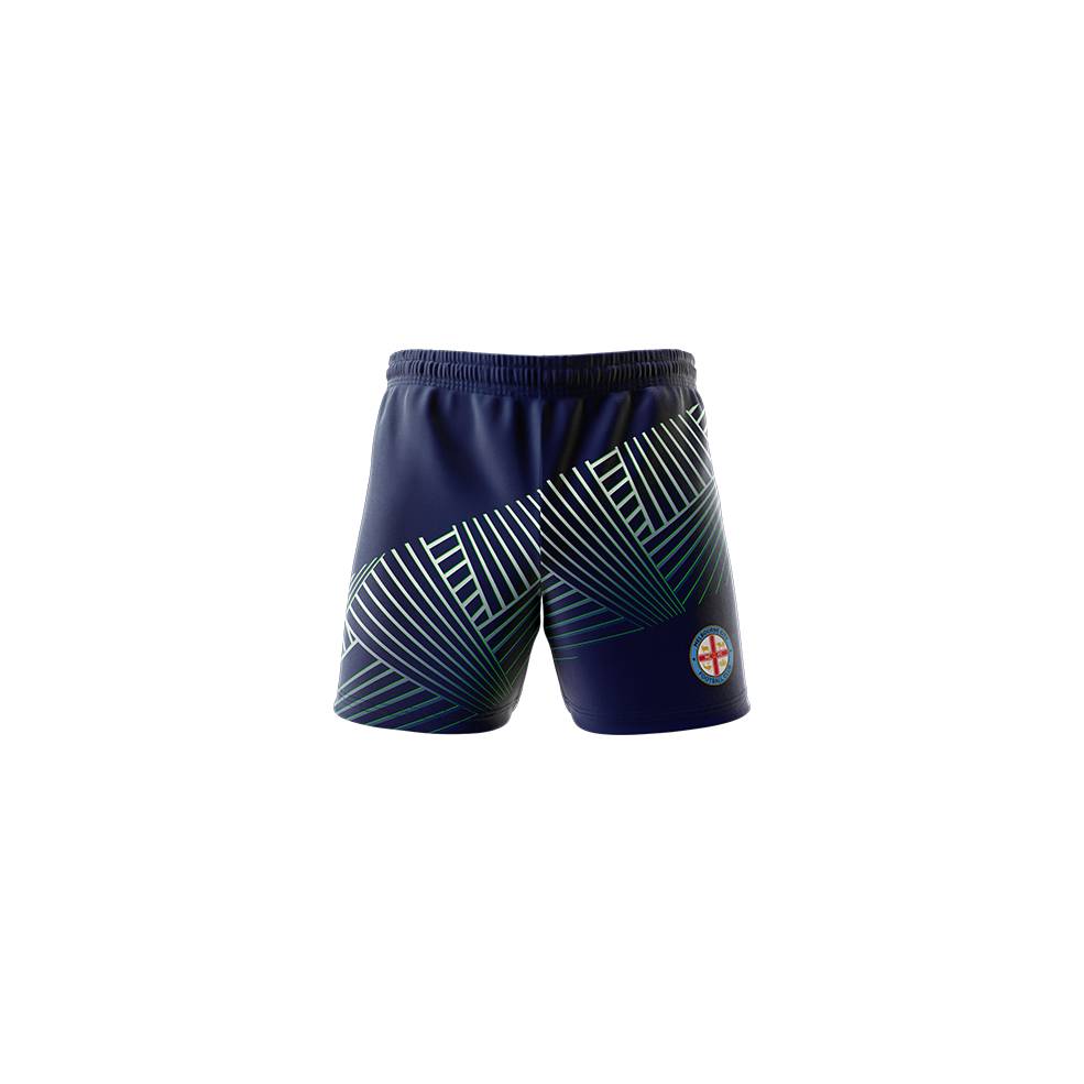 MELBOURNE CITY MENS GEO SQUAD TRAINING SHORTS0