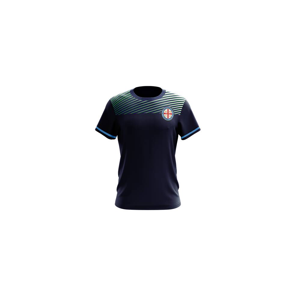 MELBOURNE CITY MENS GEO SQUAD TRAINING TEE0