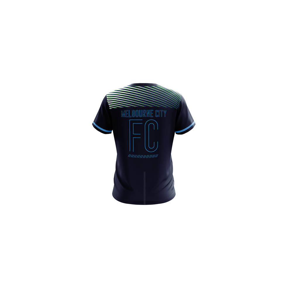 MELBOURNE CITY MENS GEO SQUAD TRAINING TEE1