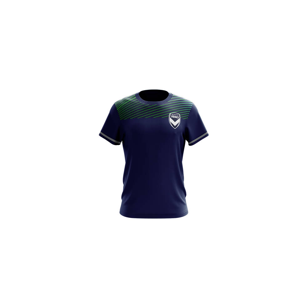 MELBOURNE VICTORY MENS GEO SQUAD TRAINING TEE0