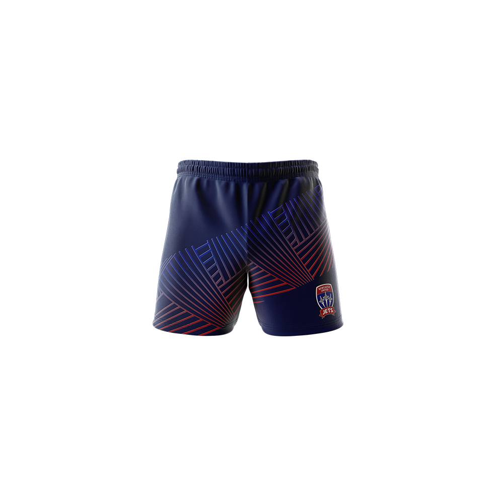 NEWCASTLE JETS MENS GEO SQUAD TRAINING SHORTS0