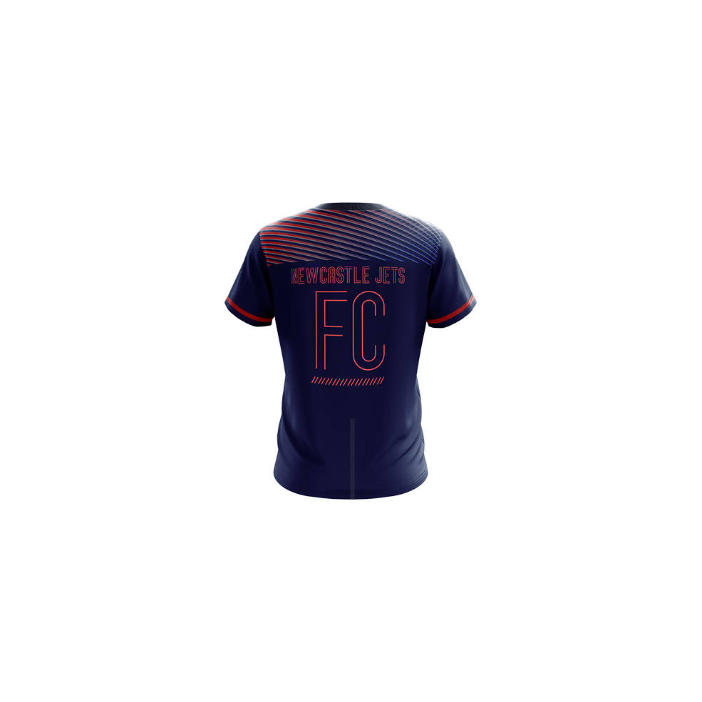 NEWCASTLE JETS MENS GEO SQUAD TRAINING TEE1