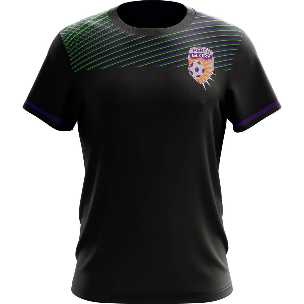 PERTH GLORY MENS GEO SQUAD TRAINING TEE0