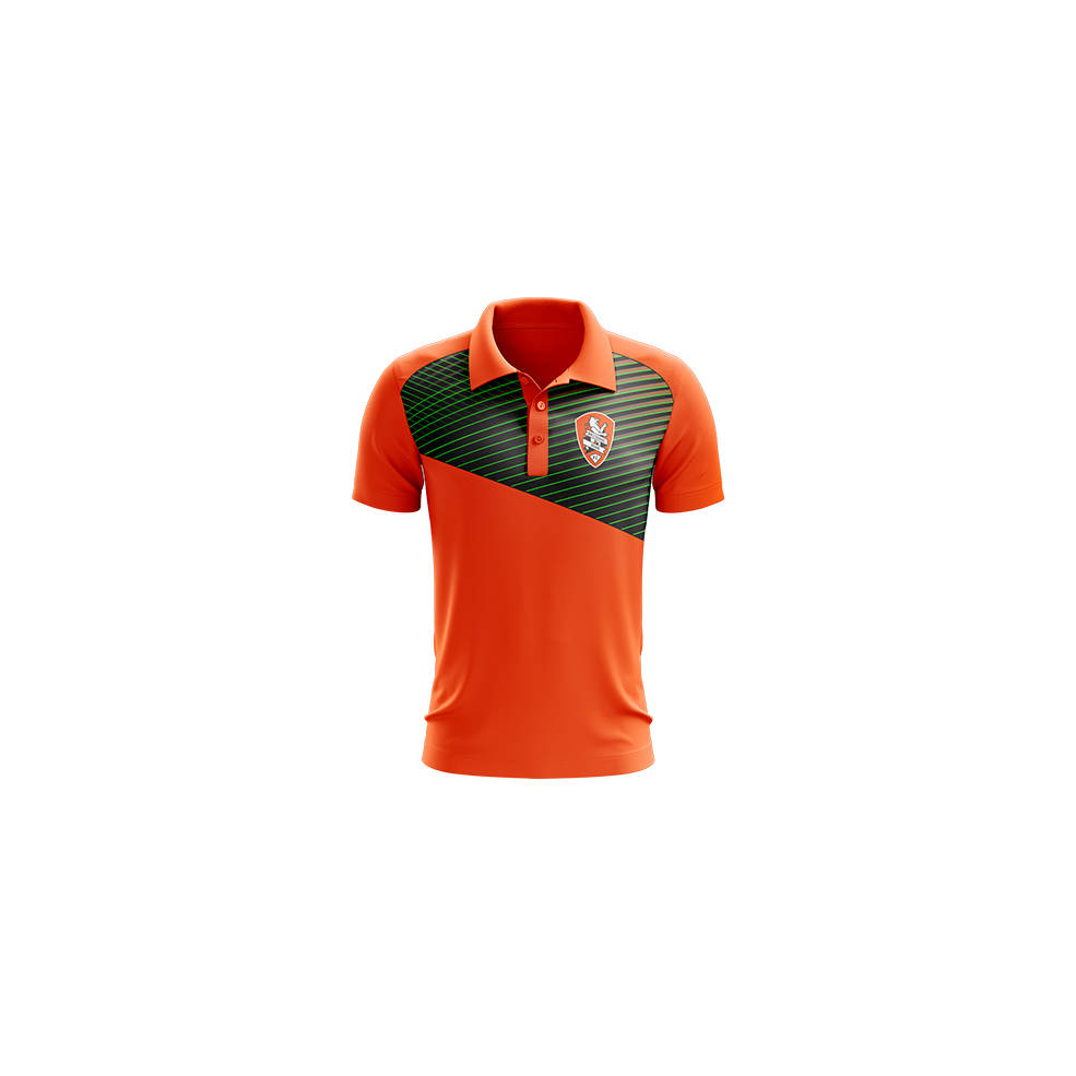BRISBANE ROAR MENS GEO STRIKE POLO0