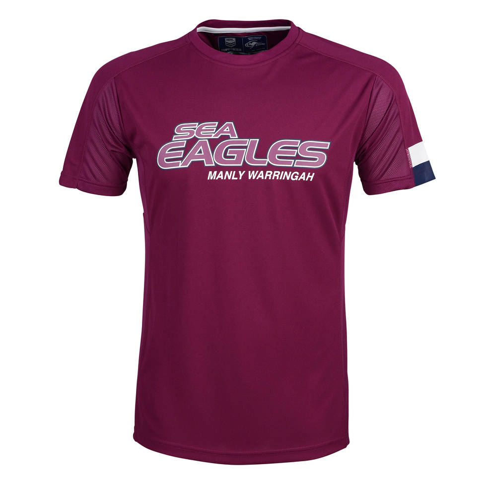 MANLY SEA EAGLES MENS PERFORMANCE TEE0