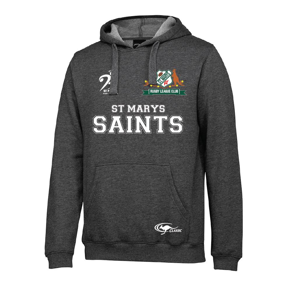 ST MARYS SAINTS GREY HOODIE0