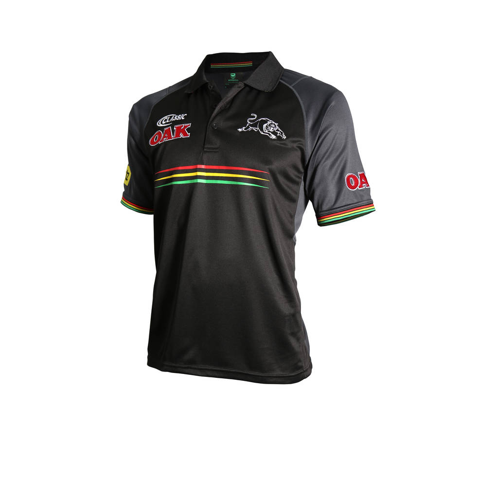 PENRITH PANTHERS MENS MEDIA POLO0