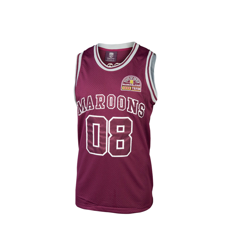 QLD HERITAGE YOUTH BASKETBALL SINGLET0