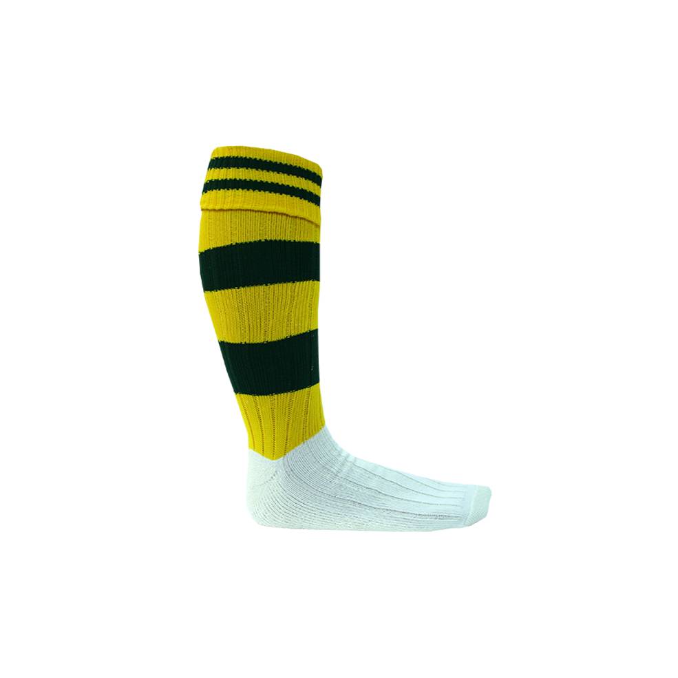 GREEN & GOLD FOOTY SOCK0